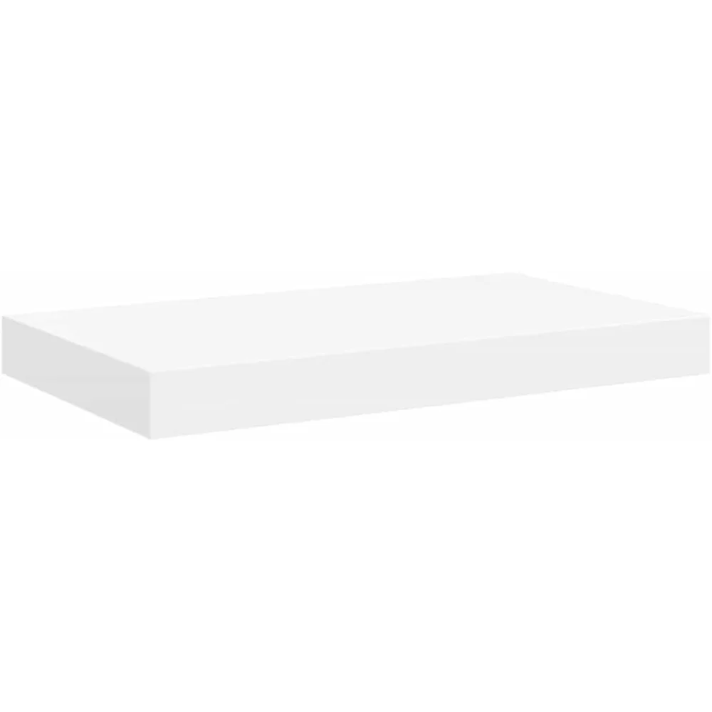 White Floating Wall Shelves 2 pcs 15.7